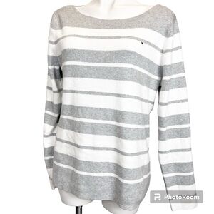Tommy Hilfiger stripes sweater color blocked fine knit
